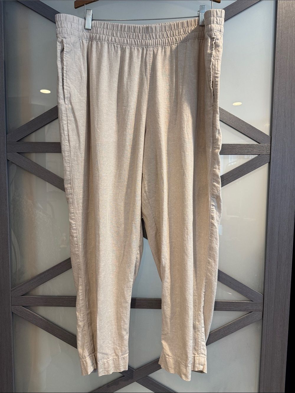 Old Navy Light Beige High Rise Confort Waistband Straight XL